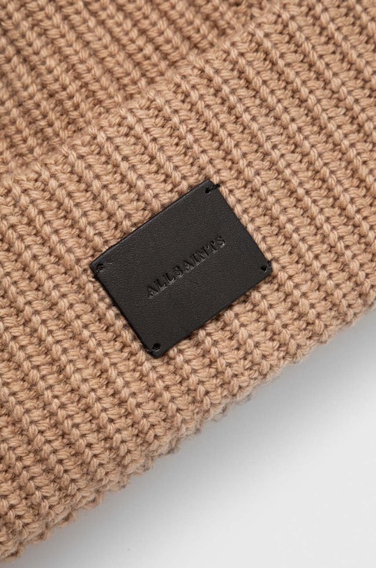 Doplňky Čepice z vlněné směsi AllSaints AS101343 béžová