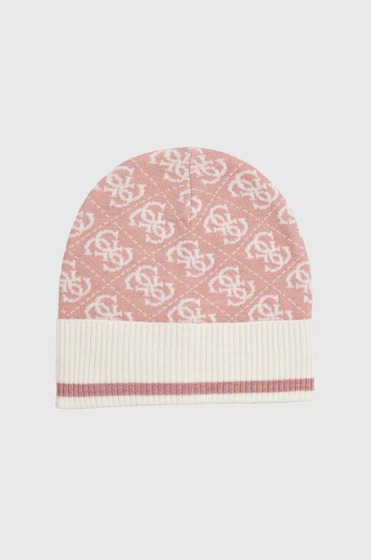 Čiapka Guess stredne hrubá ružová AW9979.WOL01