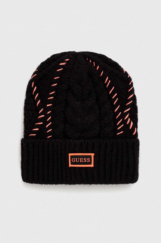 Шапка Guess аппликация чёрный AW9972.WOL01