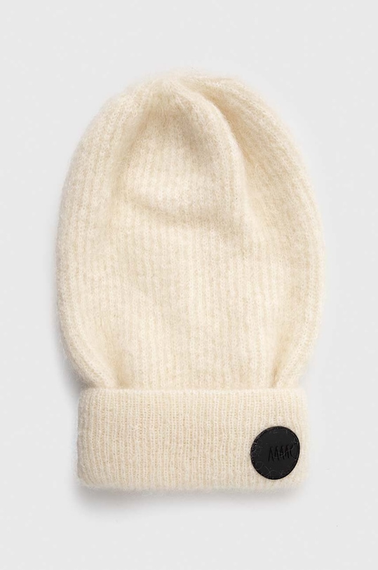 Вовняна шапка MMC STUDIO вовна бежевий HAT.ELITE