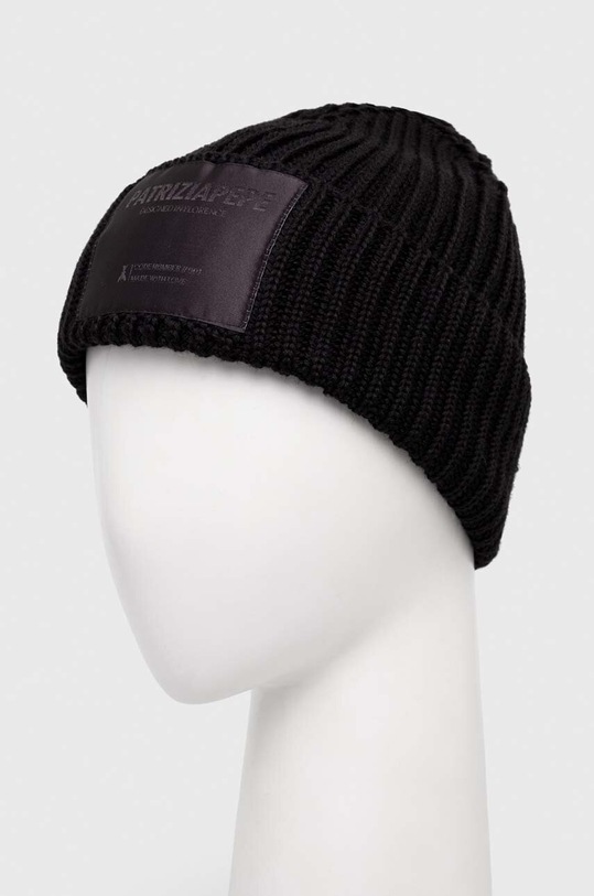 Patrizia Pepe czapka wełniana 2F0048.K070 czarny AA00