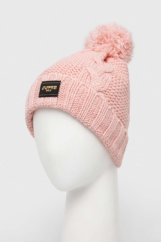 Superdry caciula din amestec de lana W9010163A.1JS roz AW23