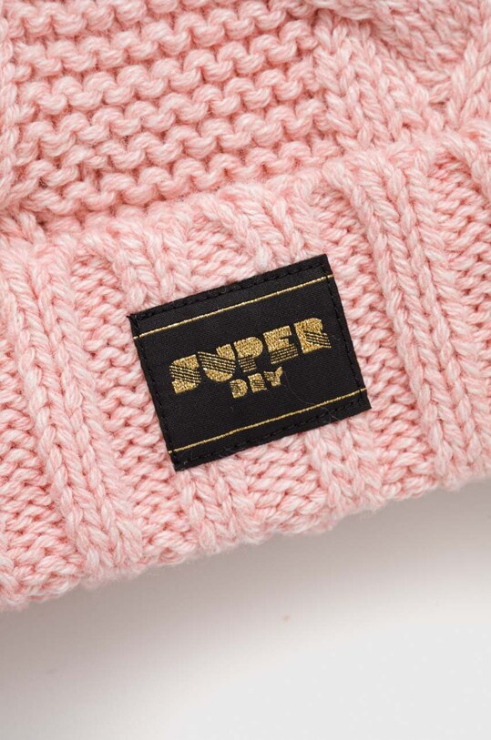 Аксесуари Шапка з домішкою вовни Superdry W9010163A.1JS рожевий