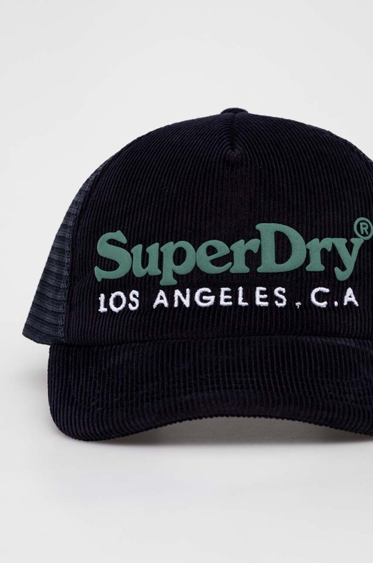 Шапка с козирка Superdry W9010170A.1JC тъмносин AW23
