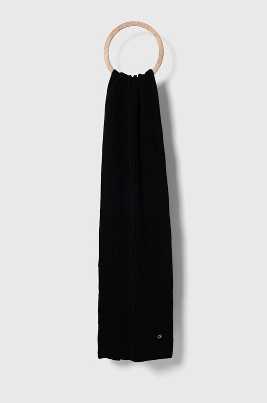 Аксесуари Шапка та шарф з домішкою вовни Calvin Klein K60K611331 чорний