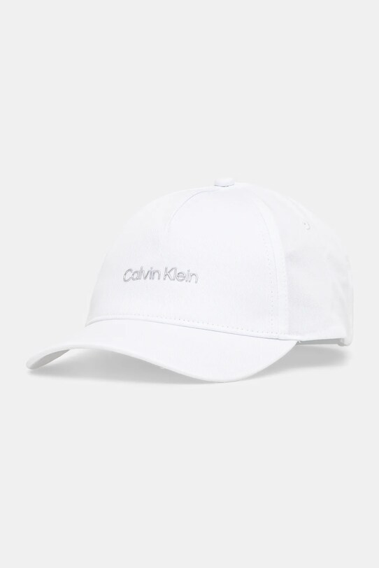 Bavlněná baseballová čepice Calvin Klein bavlna bílá K60K610525