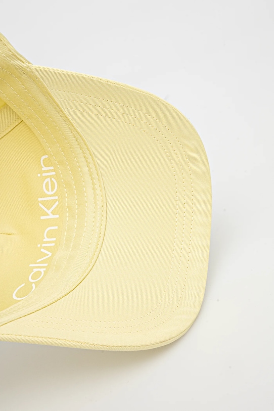 Бавовняна бейсболка Calvin Klein жовтий K60K610525