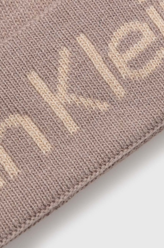 Σκουφί από μείγμα μαλλιού Calvin Klein K60K611151 μπεζ AW23