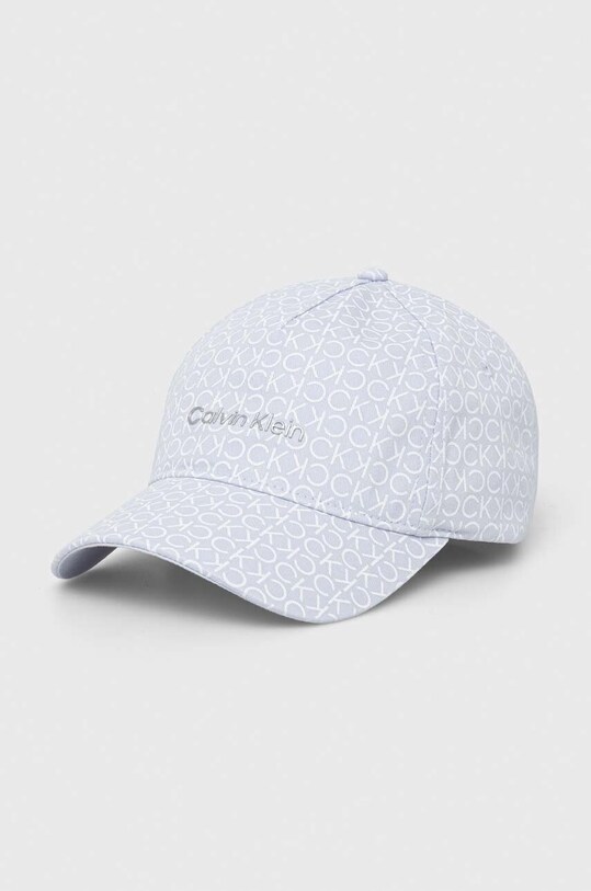 Bavlnená šiltovka Calvin Klein bavlna modrá K60K611152