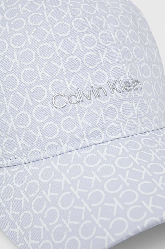 Bavlnená šiltovka Calvin Klein K60K611152 modrá AW23