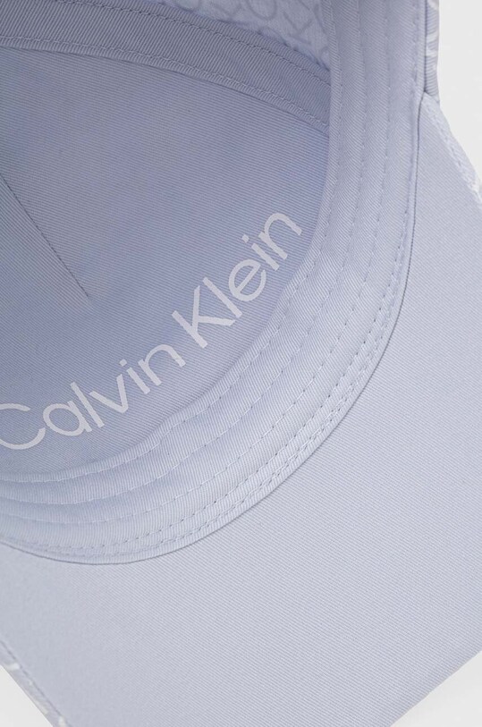 Bavlnená šiltovka Calvin Klein modrá K60K611152
