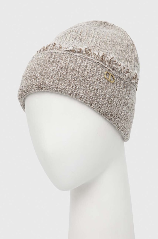 Twinset caciula din amestec de lana 232TO5491 gri AW23