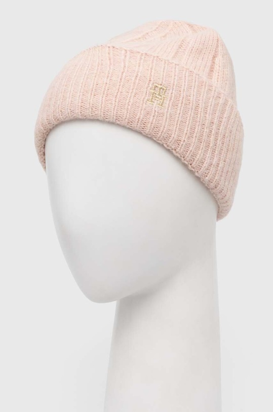 Tommy Hilfiger czapka i szalik z domieszką wełny AW0AW15367