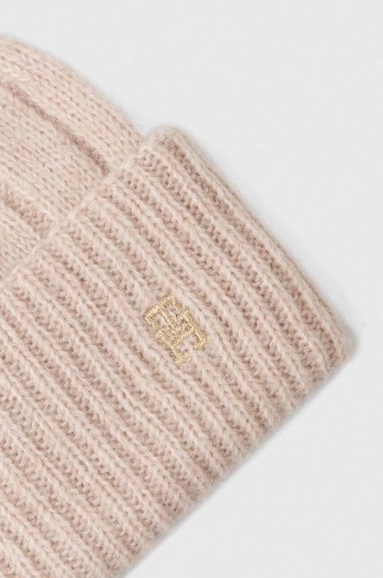 Αξεσουάρ Σκουφί από μείγμα μαλλιού Tommy Hilfiger AW0AW15307 μπεζ