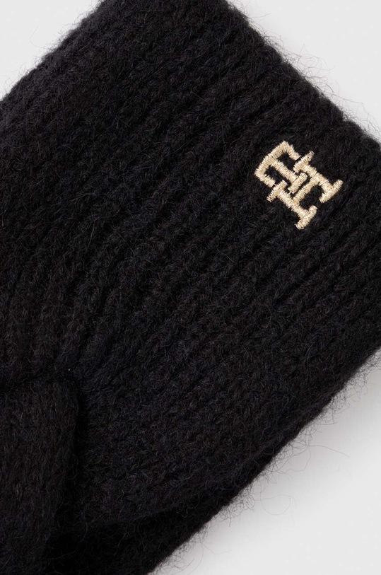Doplnky Čelenka s prímesou vlny Tommy Hilfiger AW0AW15308 čierna