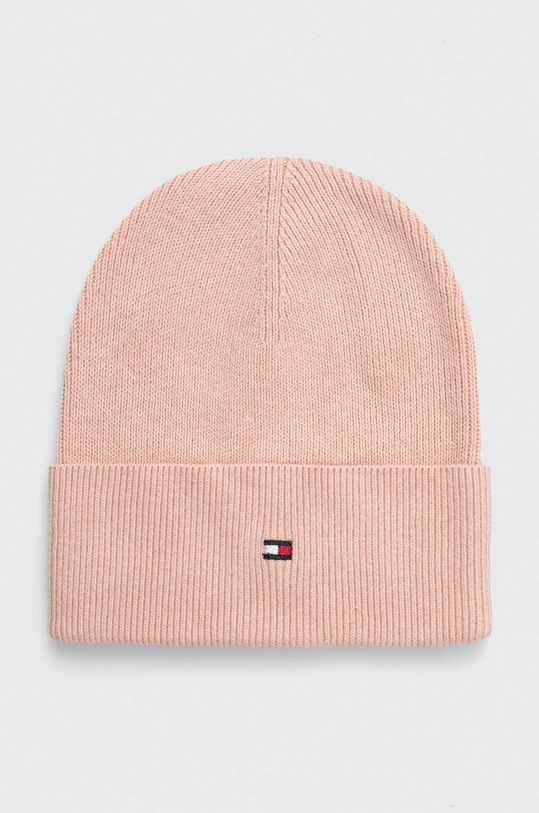 Tommy Hilfiger czapka z domieszką kaszmiru z domieszką wełny różowy AW0AW15309