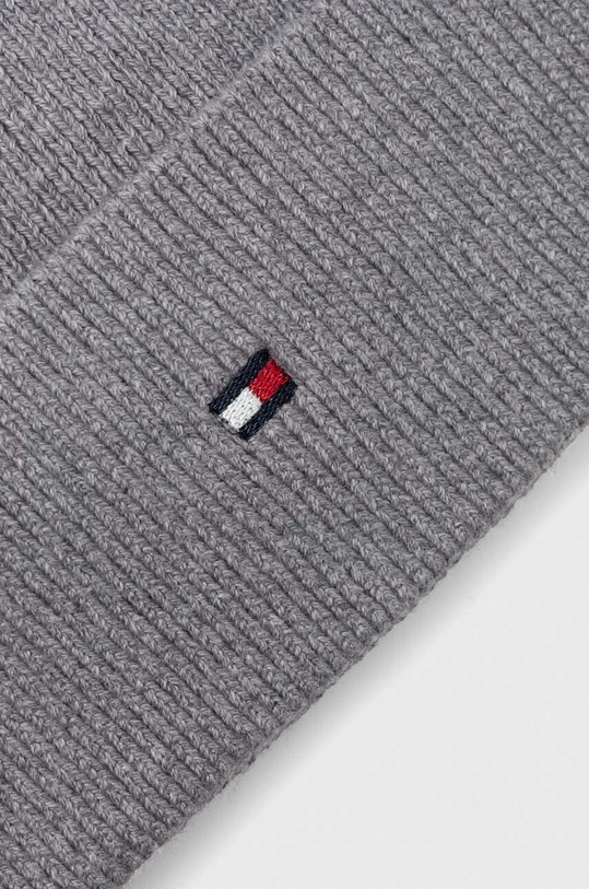 Akcesoria Tommy Hilfiger czapka z domieszką kaszmiru AW0AW15309 szary