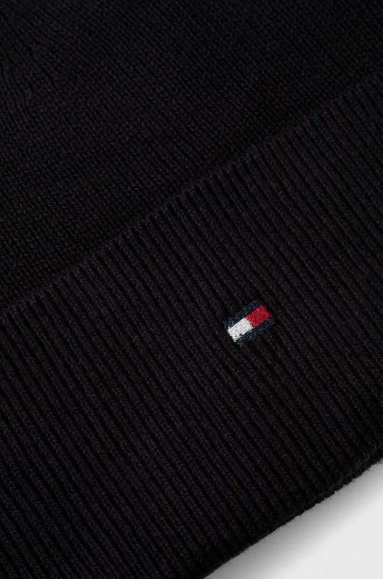 Akcesoria Tommy Hilfiger czapka z domieszką kaszmiru AW0AW15309 czarny