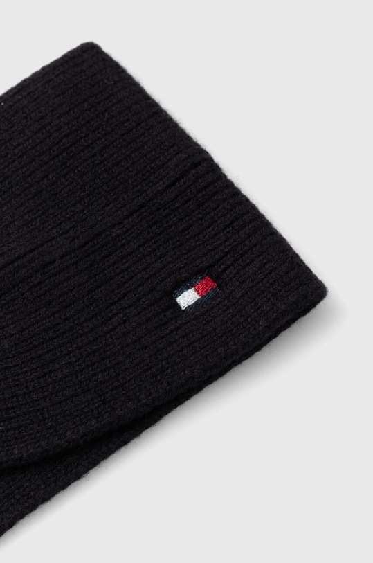 Traka s primjesom kašmira Tommy Hilfiger AW0AW15312 crna AW23