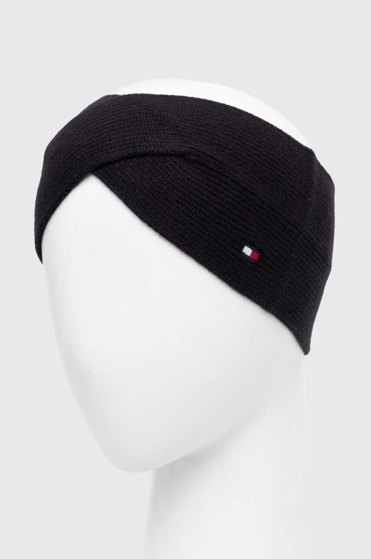 Dodaci Traka s primjesom kašmira Tommy Hilfiger AW0AW15312 crna