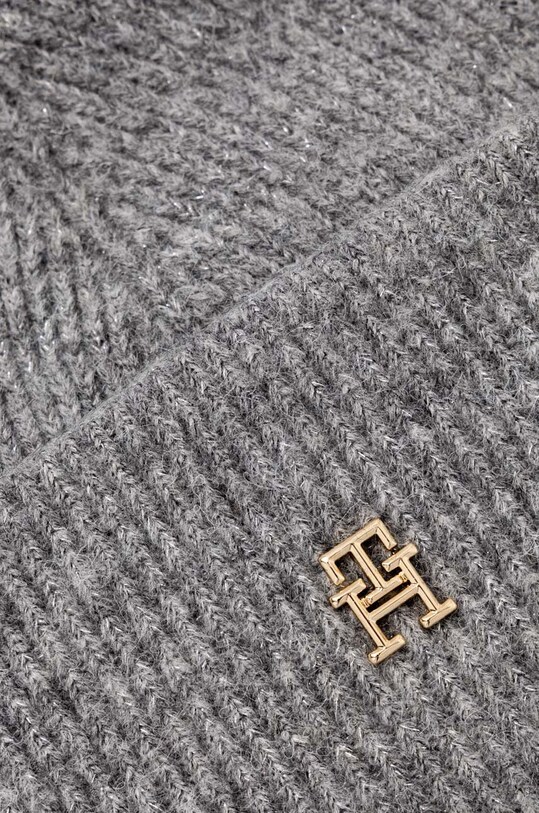 Doplnky Čiapka s prímesou vlny Tommy Hilfiger AW0AW15319 sivá