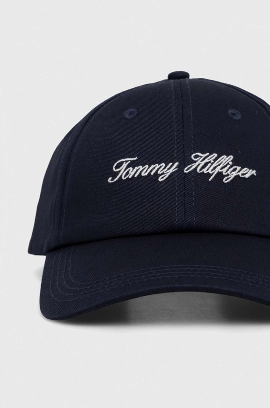 Tommy Hilfiger czapka z daszkiem bawełniana AW0AW15324 granatowy AW23