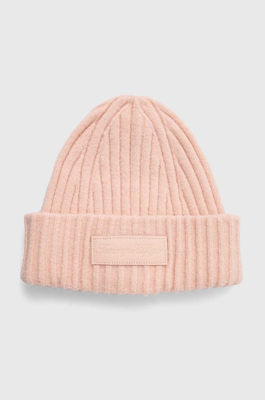 Kapa s dodatkom vune Tommy Hilfiger s dodatkom vune roza AW0AW15325