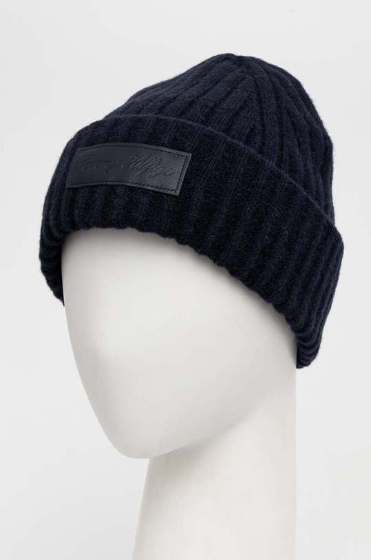 Tommy Hilfiger sapka gyapjú keverékből AW0AW15325 sötétkék AW23