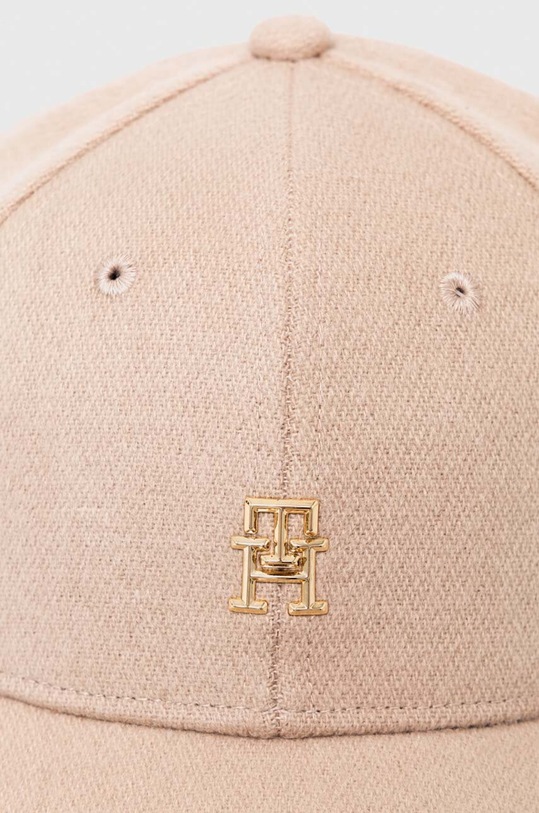 Šiltovka Tommy Hilfiger AW0AW15859 béžová AW23