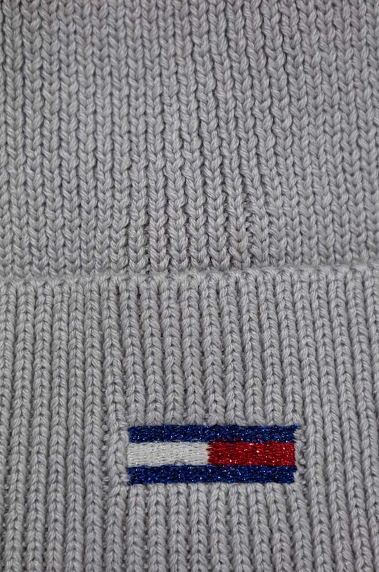 Tommy Jeans czapka i szalik AW0AW15482 szary