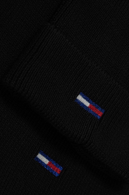 Σκούφος και κασκόλ Tommy Jeans μαύρο AW0AW15482