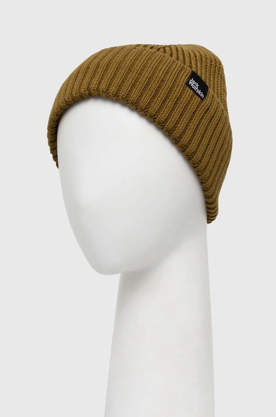 Akcesoria Jack Wolfskin czapka wełniana 1911041 zielony
