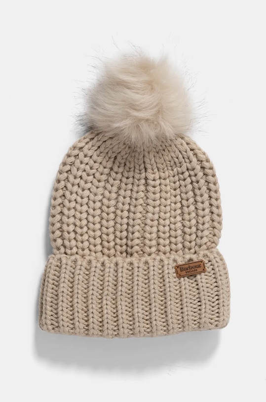 Barbour czapka i szalik LGS0023 beżowy AA00