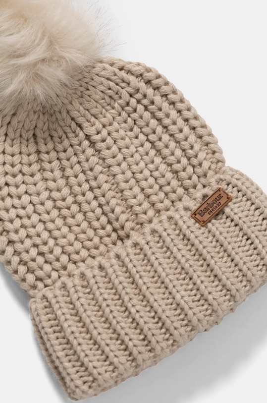 Barbour czapka i szalik beżowy LGS0023