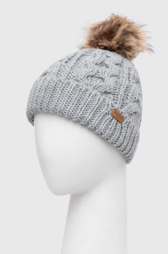 Barbour czapka i szalik szary LGS0025