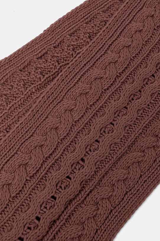 Σκούφος και κασκόλ Barbour καφέ LGS0025