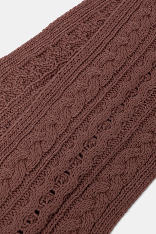 Σκούφος και κασκόλ Barbour καφέ LGS0025