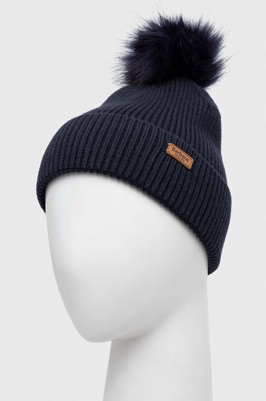 Шапка і шарф Barbour темно-синій LGS0054
