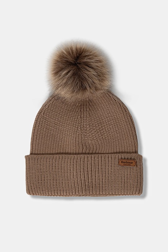 Шапка і шарф Barbour LGS0054 бежевий AA00
