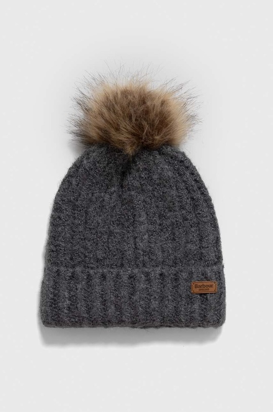 Barbour czapka i szalik LGS0077 szary AA00