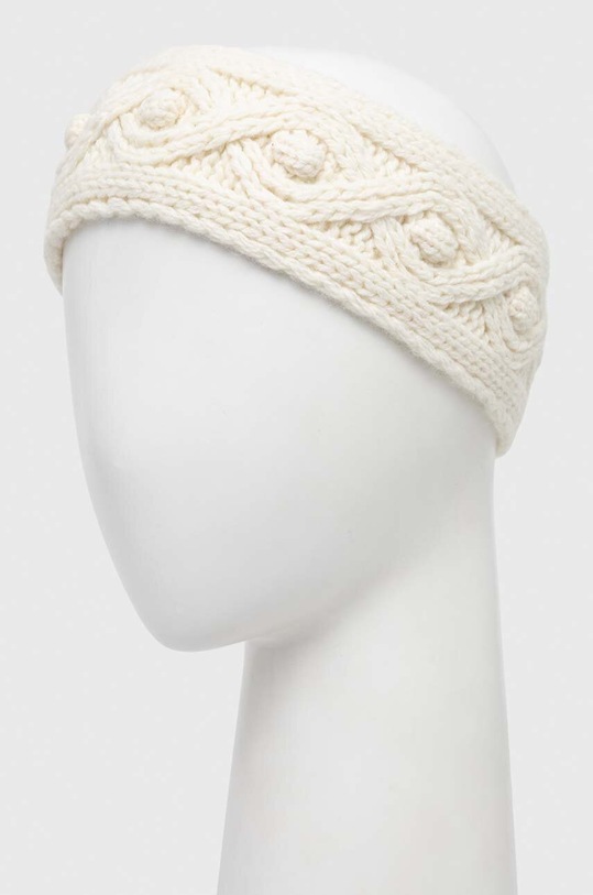 Vlněná čelenka Lauren Ralph Lauren vlna béžová 454927210