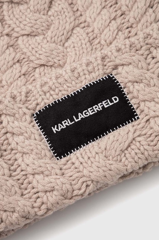 Αξεσουάρ Μάλλινο σκουφί Karl Lagerfeld 236W3410 μπεζ