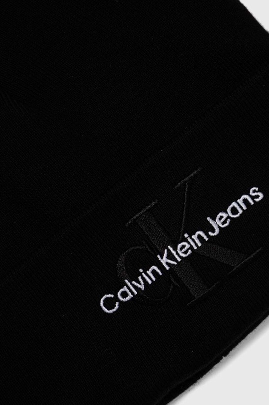 Bavlněná čepice a šála Calvin Klein Jeans černá K60K611418