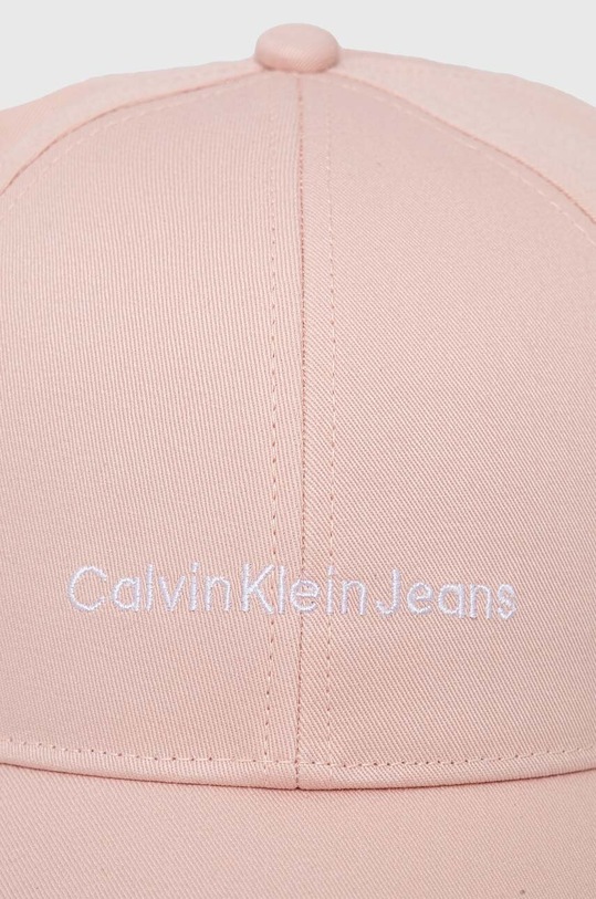 Bavlněná baseballová čepice Calvin Klein Jeans K60K608849 růžová SS24