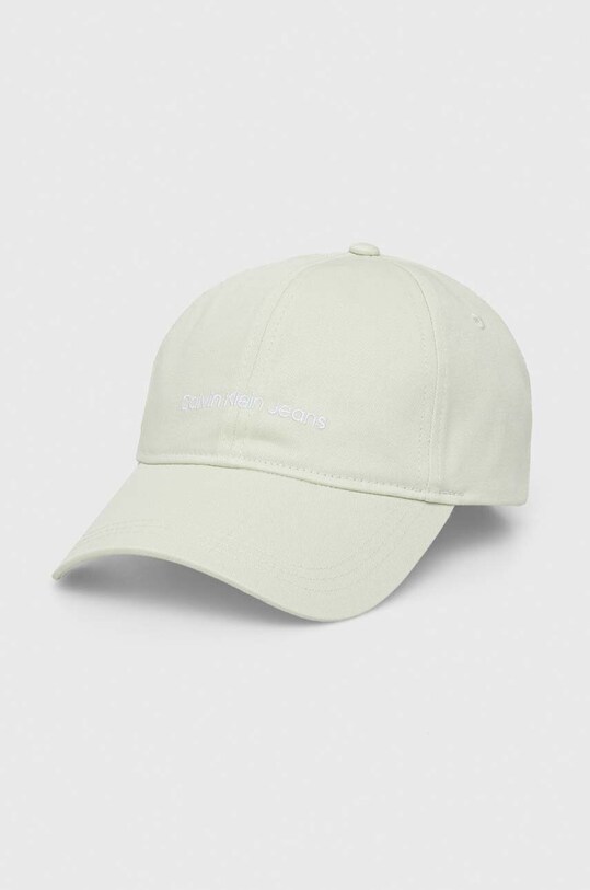 Bavlnená šiltovka Calvin Klein Jeans bavlna tyrkysová K60K608849