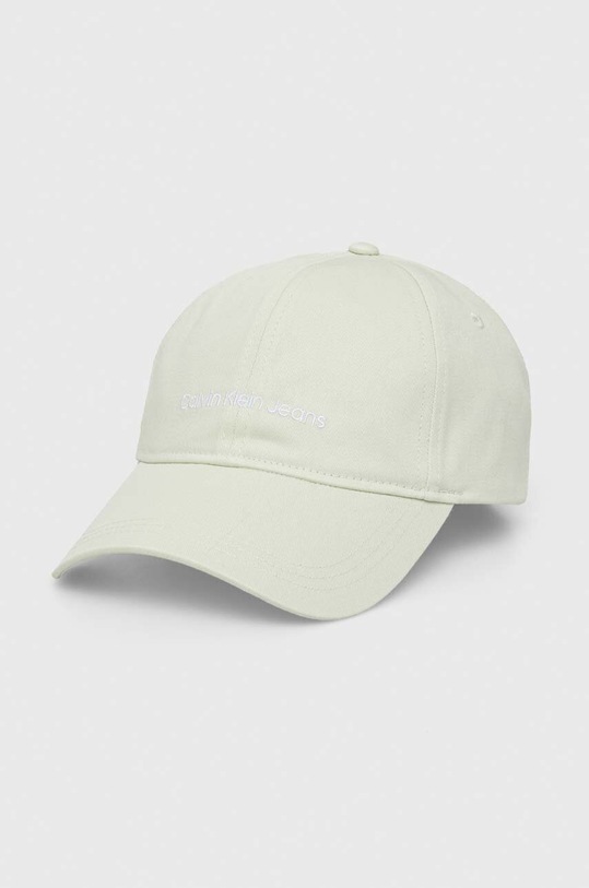 Bavlněná baseballová čepice Calvin Klein Jeans bavlna tyrkysová K60K608849