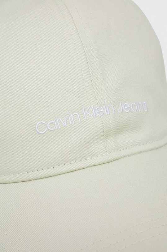 Bavlněná baseballová čepice Calvin Klein Jeans K60K608849 tyrkysová SS24