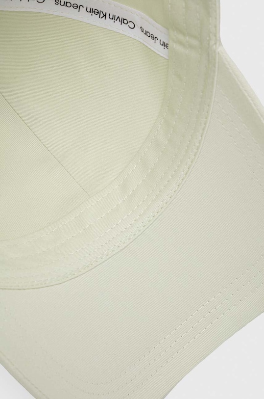 Bavlněná baseballová čepice Calvin Klein Jeans tyrkysová K60K608849