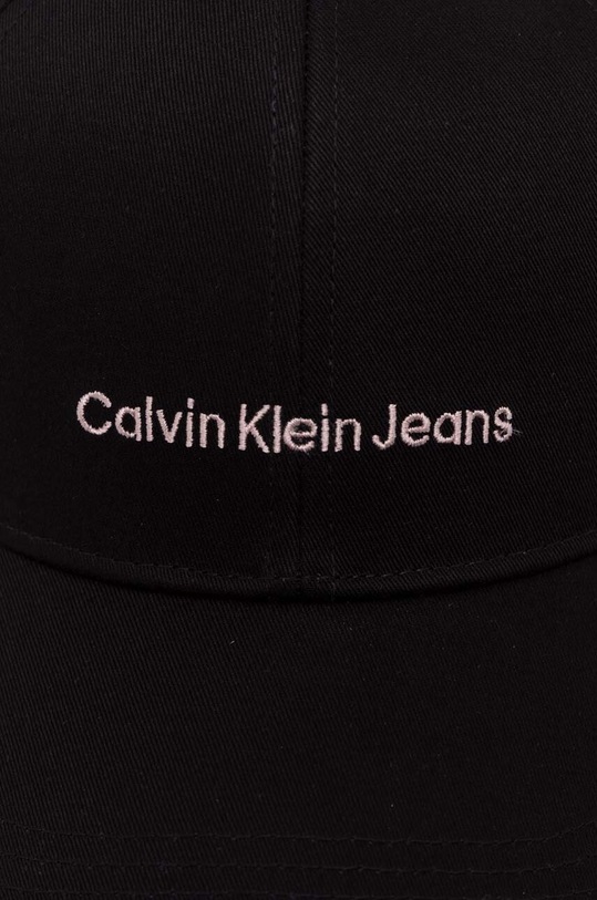 Calvin Klein Jeans pamut baseball sapka K60K608849 fekete SS24