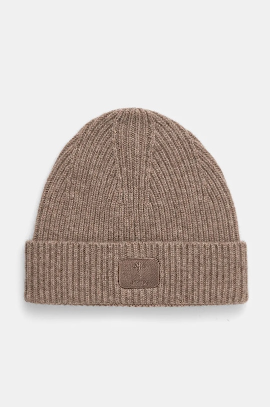 Vunena kapa Joop! natpis bež 30038491